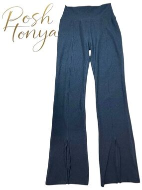 Beyond Yoga Make The Cut High Rise Split Pant Navy Spacedye Size L Athleisure